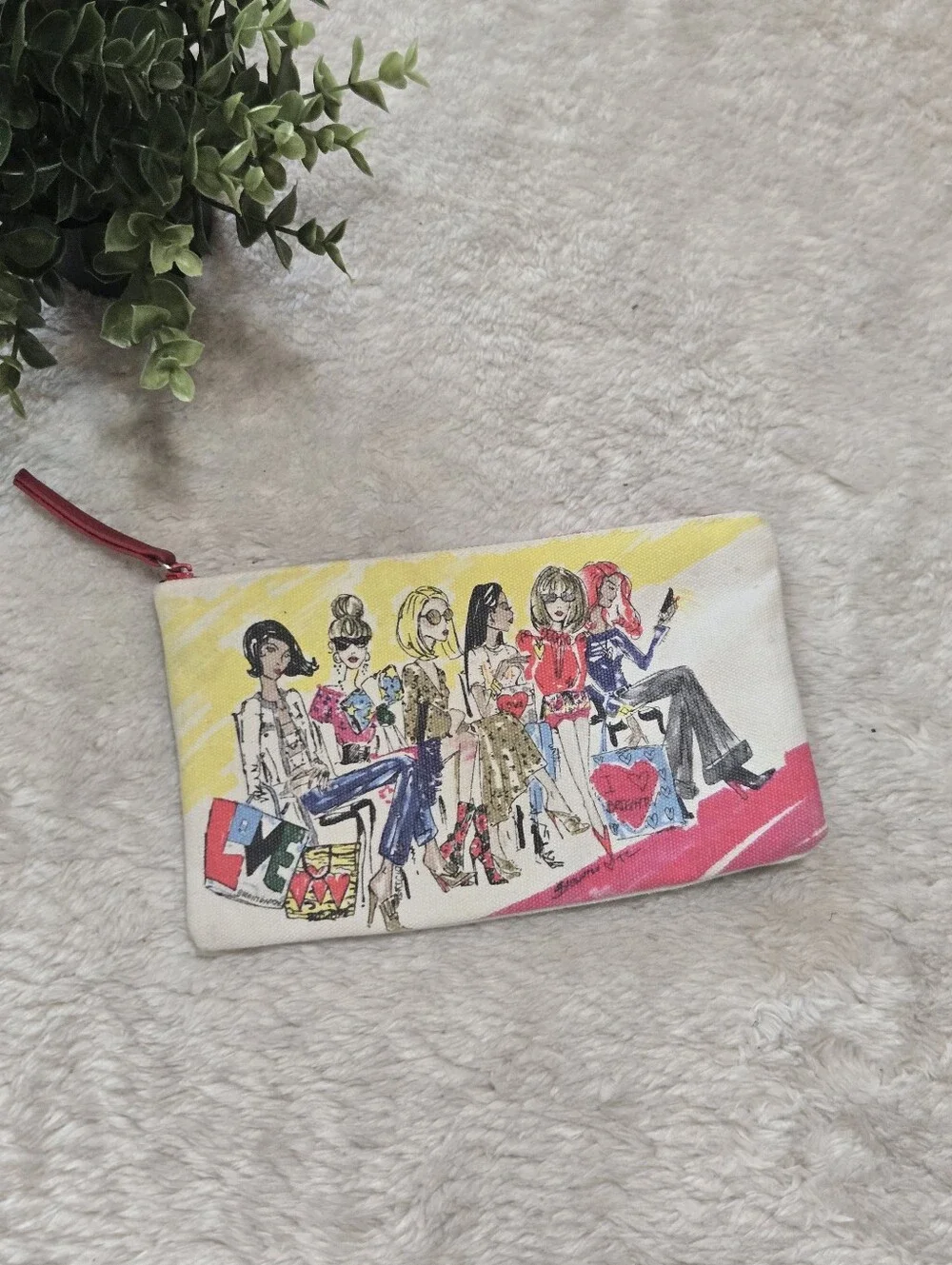 Brighton 2018 Fashionistas Canvas Makeup Cosmetic Pouch Bag - Tom Clancy